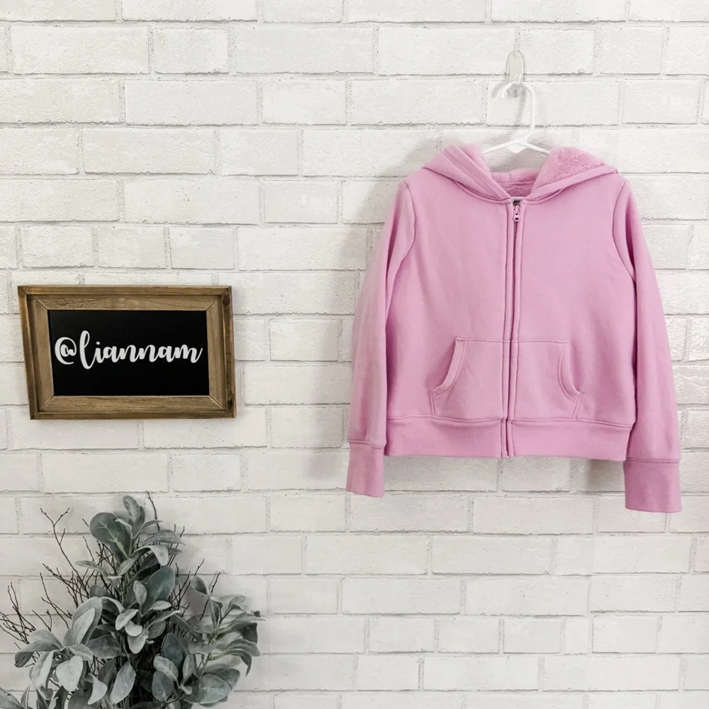OSHKOSH B’GOSH Lilac Lined Zip Up Hooded Sweater